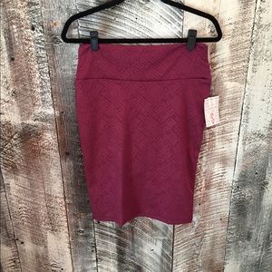 NWT Lularoe Cassie pencil skirt small raspberry